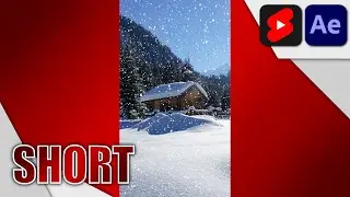 Let it snow using After Effects #shorts #aftereffects #tutorial