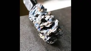 process of making a special knife with a chain