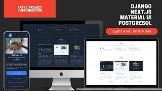Portfolio Website Project | Django, Next.js, Material UI, PostgreSQL | Light and Dark Mode | 2 of 3