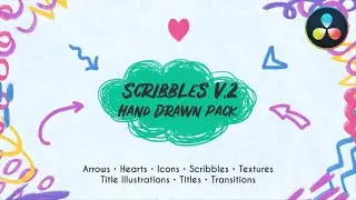 Hand Drawn Scribble Pack ★ DaVinci Resolve Templates ★