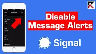 How To Turn Off Message Sound Notification Signal iPhone