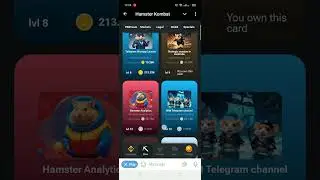 Hamster Kombat daily Combo 5 million Bonus Card