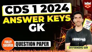 CDS 1 2024 GK Question Paper Answer Keys and Analysis