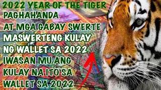 🍀2022 YEAR OF THE TIGER MGA GABAY PAMPASWERTE AT PAGHAHANDA | MASWERTENG KULAY NG WALLET SA 2022