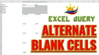 Excel Query: Insert Blank Cells