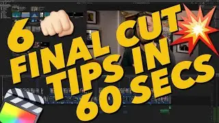 6 👊🏻 Tips For FINAL CUT PRO In 60 Seconds! #Shorts