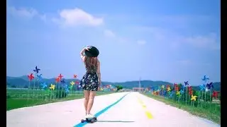 korean longboard girl  - park sang jeong 롱보드(박상정)