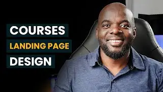 Online course landing page design