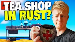 Building a Tea Shop on Rustafied with the New Mixing Table Item! - Rust Solo Experience