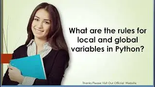 What are the rules for local and global variables in Python