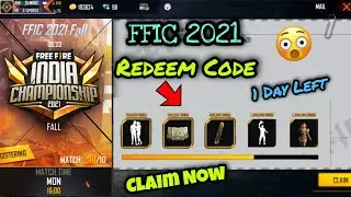 FFIC Redeem Code Freefire|Free Fire India Championship 2021 Fall Redeem Code|FFIC 2021 Event Details
