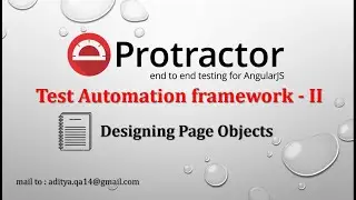 Protractor Automation Framework | Page Object Model Design (POM)