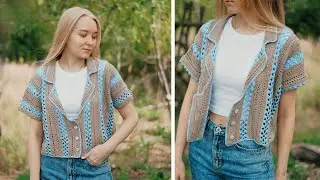 Crochet SHIRT ✨ Master class for beginners