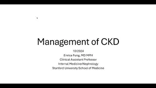 Management of Chronic Kidney Disease: Considerations for Research