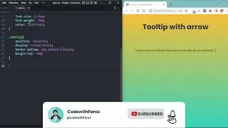 Creating Interactive Tooltips with HTML and CSS | CodewithFaraz