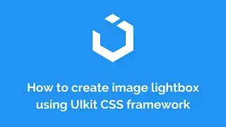 How to create image lightbox using UIkit css framework