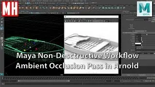 Maya 2019 Non-Destructive workflow, Ambient Occlusion pass in Arnold