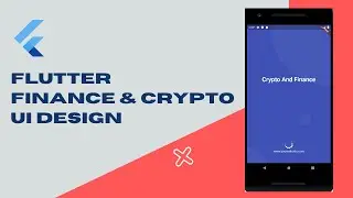 Flutter UI Finance and Crypto App Tutorial | UI Design Scratch Part 1