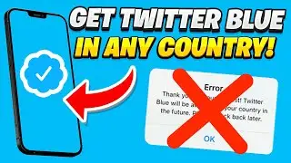 How to get Twitter Blue in any Country! Get Verified Twitter outside the US / in Europe!✅