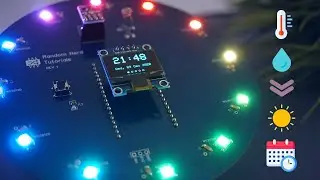 ESP32 Weather Station Interface PCB Shield | Temperature, Humidity, Pressure, Date and Time