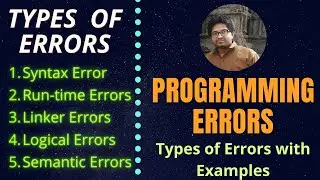 Types of Errors in C++ | Errors in C ++ Programming Languages with Example