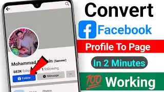 How To Convert Facebook Profile To PAGE | Convert Facebook ID To Page | Enable Professional Mode