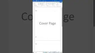 How to Start Page Numbering from Page 2 in MS Word #PageNumbering #DifferentFirstPage #CoverPage