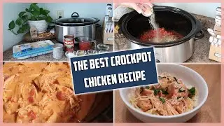 Crockpot Creamy Tomato Basil Chicken | My FAVORITE crockpot meal