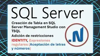 Aplicando IDENTITY y expresión regular de número en tabla T-SQL - SQL Server