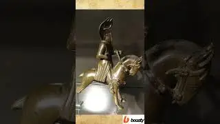 XIII в. Скульптура рыцаря на коне Германия  