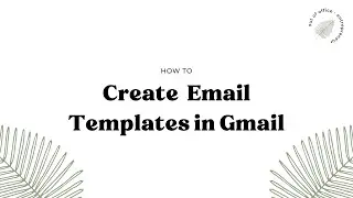 Gmail Tutorial: How to create canned/template emails in Gmail (2023)