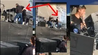 Fan gets dragged off stage during Martin Garrix set (Belsonic 2017)