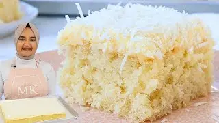 Super fluffy COCONUT SHEET CAKE recipe!