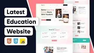 How to Make a Responsive Education Website Using HTML CSS JavaScript