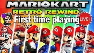 Mario Kart Wii: Retro Rewind First Time playing it on a Live Stream