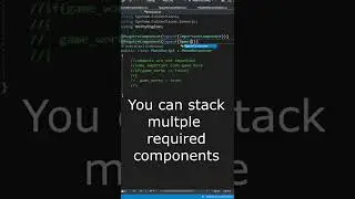 Unity Short Tips [RequireComponent] Attribute 