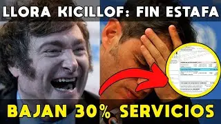 BAJAN 30% COSTOS FACTURAS DE SERVICIOS DE GAS Y LUZ: FIN ESTAFA K, LLORA KICILLOF