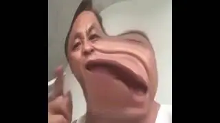 Angry chinese man meme, but he is distorted