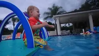 These little swimmers are under 2 and LOVE to swim!