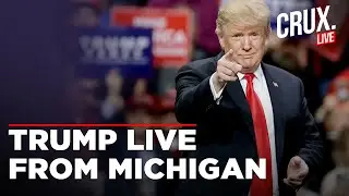 Donald Trump Speaks on Crime and Safety At Campaign Event In Michigan | US Elections Live