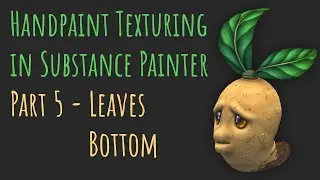 Handpaint Texturing in Substance Painter ┃ Part 5 - Leaves Bottom