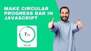 Make circular progress bar in javascript | Easy Steps | HA Codes