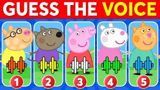 Guess the Peppa Pig Characters by Their Voice 🐷✅ ~ Peppa Pig Quiz