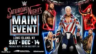 WWE Saturday Night's Main Event returns this December