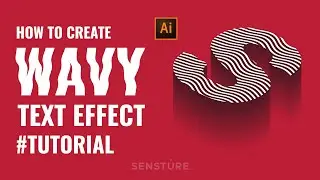 Adobe Illustrator Tutorial : How To Create Wavy Blend Text Effect