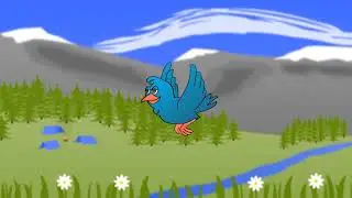 No voice 🤫 cartoon Bird flying in forest @BillionSurpriseToys