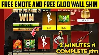 How To Complete Invite Friends And Win Free Gloo Wall Skin and Free Swan Emote In Free Fire Max 2022