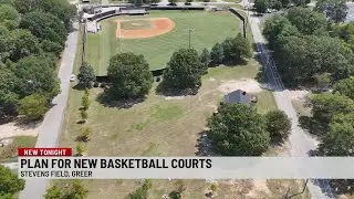 Plans for new basketball courts in Greer