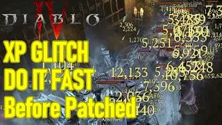 Diablo 4 xp glitch, DO THIS NOW before patched, best way to level up