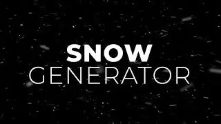 Snow Generator (After Effects template)